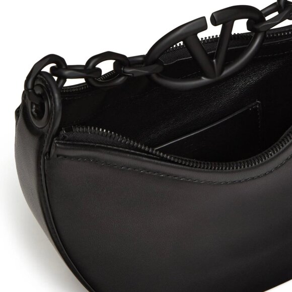 SOLD - NWT Valentino Black VLogo Moon Mini Bag - Picture 6 of 7